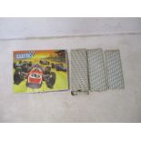 A vintage boxed Scalextric Sports Set 31, unchecked, along with three other boxed track sections.