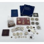 A collection of various coinage including some silver, hammered coin etc.