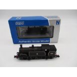A boxed Dapol N gauge M7 0-4-4 BR Early Crest locomotive (30126)