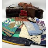 A collection of vintage silk scarves including Jacqmar, Royal Thames Yacht Club Bicentenary 1975 and