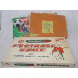 A collection of three vintage football games including Munro International Football Game, Spears