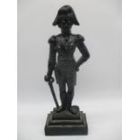 A cast iron door stop in the form of the Duke of Wellington. Height 41cm