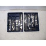 A quantity of stainless steel cutlery.