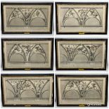 Nicolas Dorigny (1657-1746) Six framed engravings after Raphael depicting "The story of Cupid and