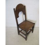 A turn of the century oak country chair