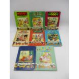 A collection of eight Noddy children's books by Enid Blyton