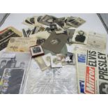 A collection of photographs and ephemera