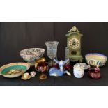A collection of various china and glassware including Poole, Szeiler etc.