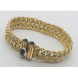 A 9ct gold interwoven bracelet, weight 17.5