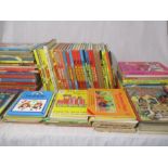 A large collection of children's vintage books.