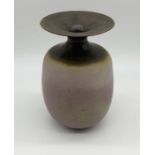 Delan Cookson (b.1937) Vase with flaring rim and impressed mark to base