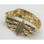 An Italian 9ct gold bracelet, weight 23.2g