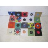 A quantity of 7" vinyl records, including The Animals, Donovan, Manfred Mann, Hollies etc.