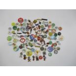 A quantity of vintage and other pin badges, including Golden Shred etc.
