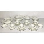 A Wedgwood "Westbury" part dinner service including terrines, gravy boat, teacups, saucers etc.