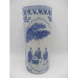 A 19th/20th Century Chinese blue and white vase, height 29cm