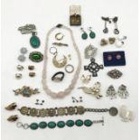 A small collection of costume jewellery