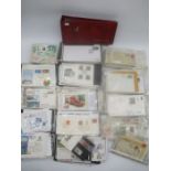 A large collection of first day covers. Lot includes an album of military aviation covers.