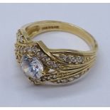 A 14ct gold dress ring, total weight 3.8g