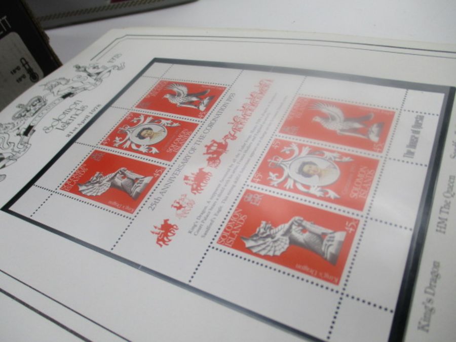 A large collection of UK and world wide loose leaf stamps. Lot also includes some part completed - Image 16 of 146