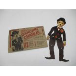 "The Amazing Dancing Charlie Illusion" cardboard puppet of Charlie Chaplin in original cardboard