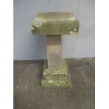 A stone bird bath - height 70cm