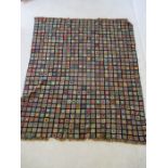 A vintage hand crochet blanket - Overall size 216cm x 190cm