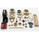A collection of costume jewellery and watches including a number of Joan Rivers pieces, Kirk Folly