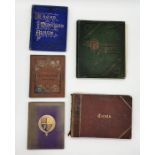 A collection of full and part full 19th century albums of crests, monograms, seals etc.