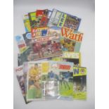 A small collection of football programmes including England International and club teams - dated