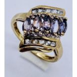 A 9ct gold dress ring