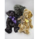 A collection of three Charlie Bears including Paddywack, Victoria (both with original tags) and