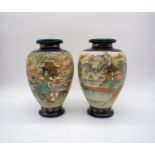 A pair of Satsuma vases
