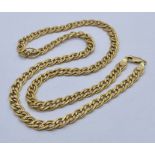 A 9ct gold chain, weight 10.9g