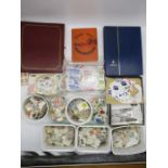 A large quantity of loose stamps plus two part completed albums etc.