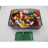 A collection of loose vintage Lego