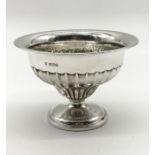 A hallmarked silver footed bowl (weighted), Sheffield 1901