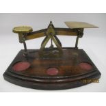 A Victorian set of postal scales