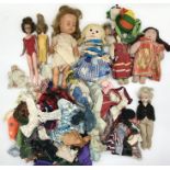 A collection of vintage doll's and clothing including Sindy and Tressy etc.