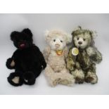 A collection of three Charlie Bears including Tom, Penelope (both with bells) and Chanelle - all