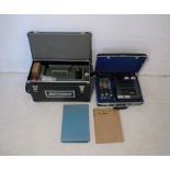 A cased Elcontrol Microvip MK1 Energy Analyser, along with a cased Record Ranger portable energy