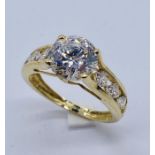 A 14ct gold dress ring, weight 2.5g