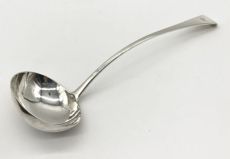 A cased large hallmarked silver ladle, London 1814, weight 197.7g - Image 2 of 4