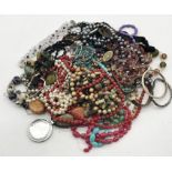 A collection of costume jewellery