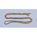 A 9ct gold chain, weight 7.5g