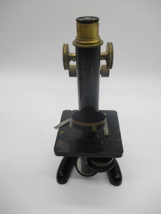 A Beck Ltd of London Model 29 microscope in wooden case - Image 3 of 9