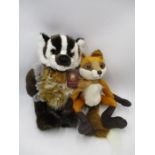 Two Charlie Bears including a limited edition "Sly" fox (CB 195207 - No 140 of 600) and Gordon (CB