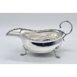 A silver sauceboat, Birmingham 1904, weight 119.3g