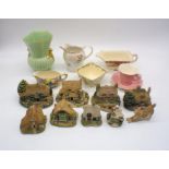 A small quantity of Lilliput Lane cottages, along with other ceramics including Royal Winton and