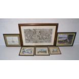 A quantity of various framed pictures, including limited edition prints, watercolours, pencil